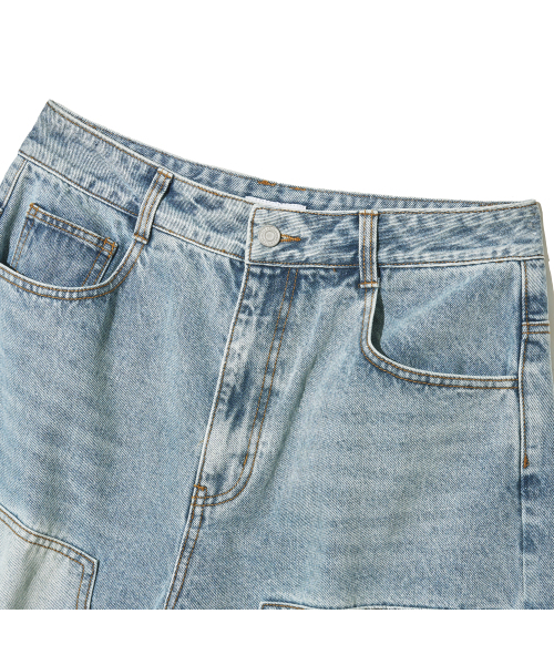 F.ILLUMINATE（フィルミネイト）の「ローカットデニムショーツ-ライトブルー（デニムパンツ・レディース・その他・SMALL/MEDIUM/LARGE）」の5枚目の写真