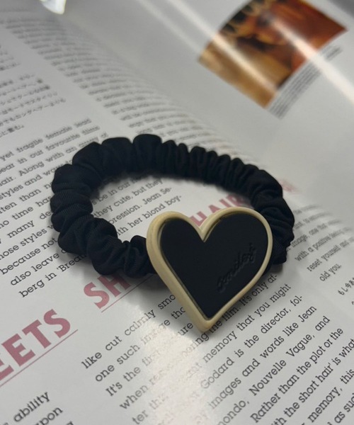 セール】モノトーンハートヘアゴム(RO)（シュシュ）｜UP START（アップ