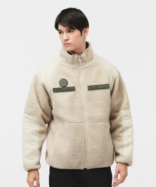 RUSTY（ラスティ）の「ラスティ RUSTY ジャケット メンズ ラスティ（ブルゾン・メンズ・ブラック/ベージュ・M/L/LL）」の2枚目の写真