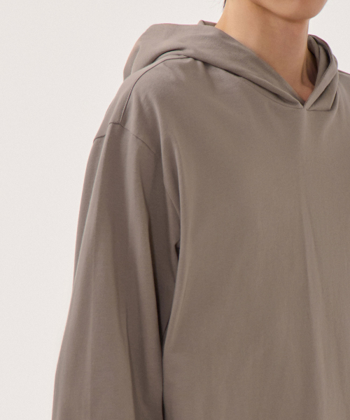MUSINSA STANDARD（ムシンサスタンダード）の「フードパーカー長袖Tシャツ[トープ]（パーカー・メンズ・その他・SMALL/MEDIUM/LARGE/X-LARGE/XX-LARGE/XXX-LARGE）」の5枚目の写真