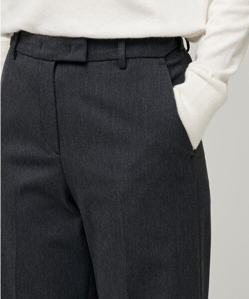 MUSINSA STANDARD WOMAN（ムシンサスタンダードウーマン）の「ウィメンズヘビーウェイト速起毛ストレートヒドゥンバンディングスラックス[チャコールグレー]（スラックス・レディース・その他・30/31/24/25/26/27/28/29）」の4枚目の写真