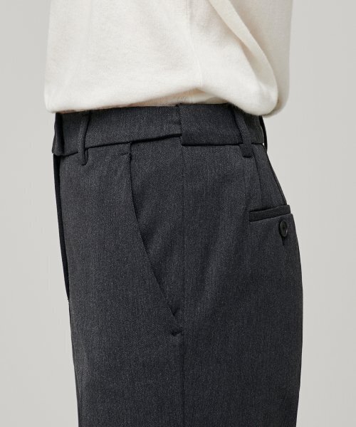 MUSINSA STANDARD WOMAN（ムシンサスタンダードウーマン）の「ウィメンズヘビーウェイト速起毛ストレートヒドゥンバンディングスラックス[チャコールグレー]（スラックス・レディース・その他・30/31/24/25/26/27/28/29）」の5枚目の写真
