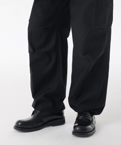 MUSINSA STANDARD（ムシンサスタンダード）の「バックサテンパラシュートカーゴパンツ[ブラック]（その他パンツ・メンズ・その他・40/31/33/26/27/28/29/38/42/36/34/32/30）」の10枚目の写真