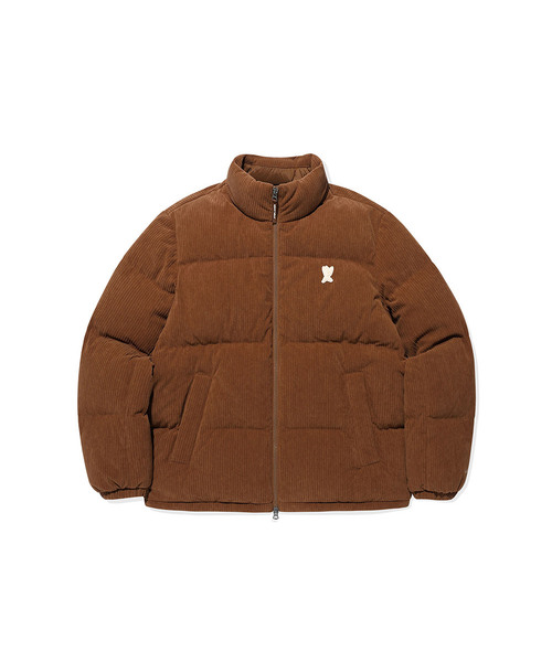 コーデュロイダウンジャンパー ブラウン（ダウンジャケット/コート