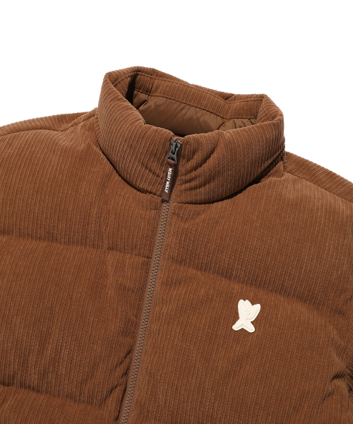 コーデュロイダウンジャンパー ブラウン（ダウンジャケット/コート