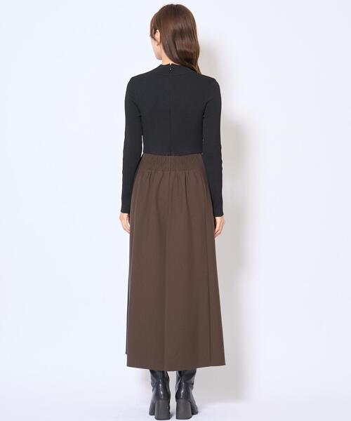 AND COUTURE(アンドクチュール)の「配色ドッキングワンピース(ワンピース・レディース・ネイビー/ブラック・FREE)」の16枚目の写真