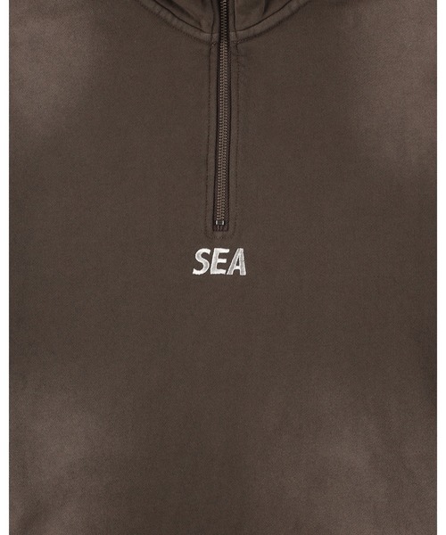 WIND AND SEA(ウィンダンシー)の「SULFUR DYEING LOGO HALF ZIP SWEATSHIRT(スウェット・メンズ・パープル/ブラウン/サックスブルー系/レッド・S/M/L/XL)」の9枚目の写真