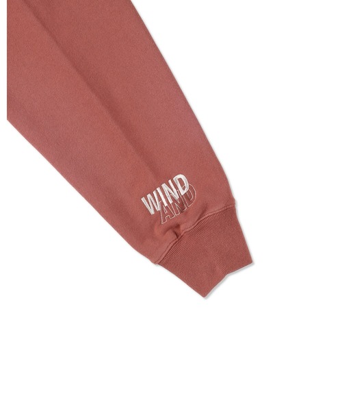 SULFUR DYEING LOGO HALF ZIP SWEATSHIRT（スウェット）｜WIND AND SEA