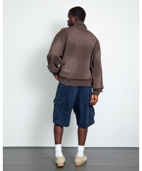 SULFUR DYEING LOGO HALF ZIP SWEATSHIRT（スウェット）｜WIND AND SEA