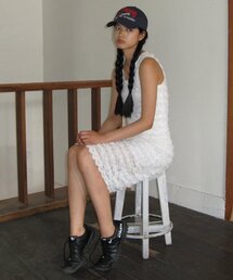 FLOWER LACE DRESS (WHITE)