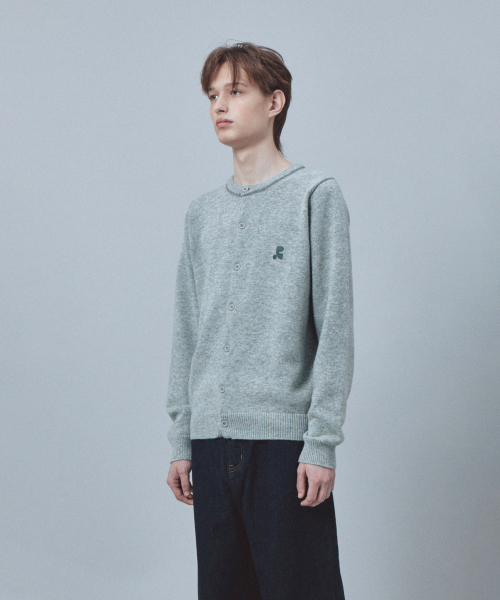 Rest&Recreation(レストアンドレクリエーション)の「STITCH WOOL KNIT CARDIGAN - GREY(ニット/セーター・メンズ・その他・ONE)」の4枚目の写真