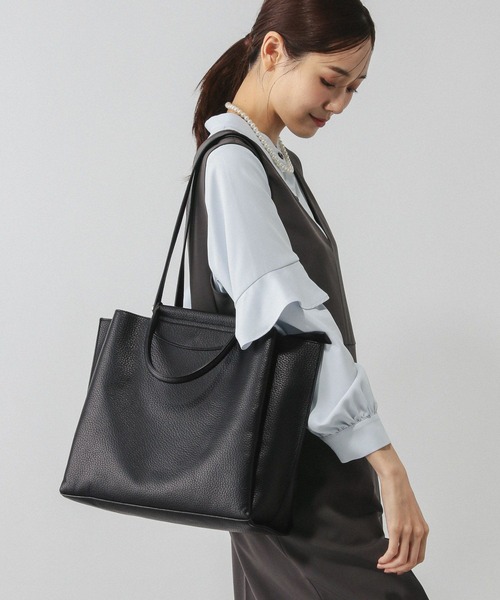 GLOBAL WORK（グローバルワーク）の「スペ軽2WAYトート/612316（トートバッグ・レディース・ベージュ/ブラック系その他/ブラック/ホワイト系その他7・ONE SIZE）」の8枚目の写真
