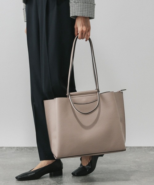 GLOBAL WORK（グローバルワーク）の「スペ軽2WAYトート/612316（トートバッグ・レディース・ベージュ/ブラック系その他/ブラック/ホワイト系その他7・ONE SIZE）」の11枚目の写真