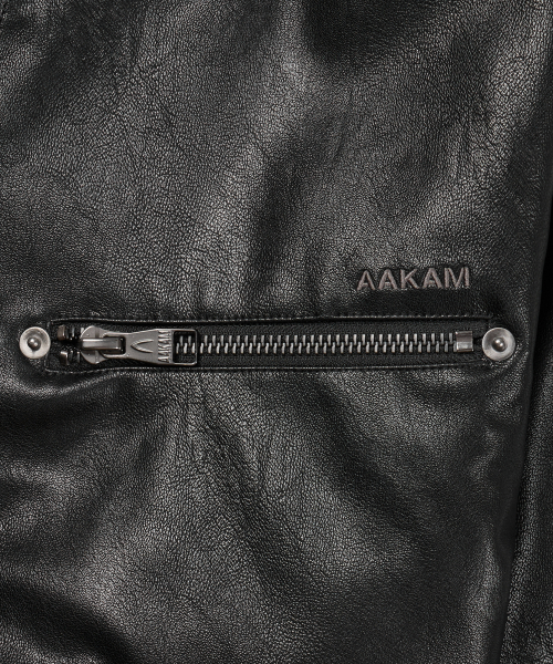 AAKAM(アーカム)の「High-Neck Leather Jacket (Black)(ライダースジャケット・レディース・その他・1/2)」の17枚目の写真