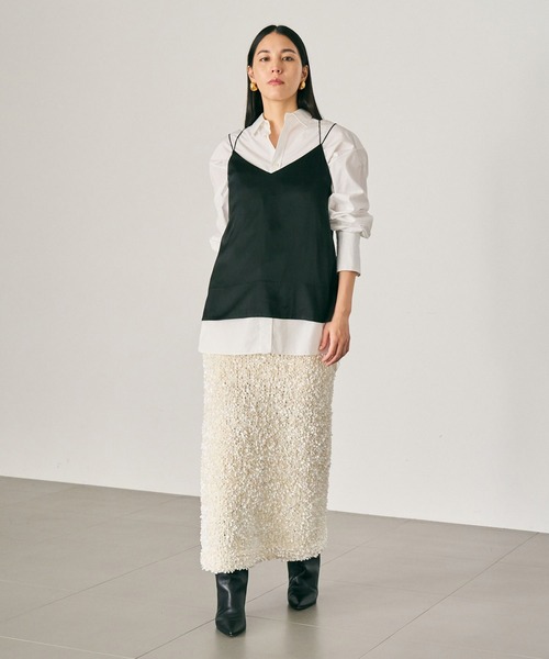 Chaos（カオス）の「Chaos(カオス)/ モーラキャミ（キャミソール・レディース・アイボリー/ブラック・FREE）」の6枚目の写真