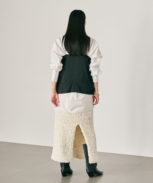 Chaos（カオス）の「Chaos(カオス)/ モーラキャミ（キャミソール・レディース・アイボリー/ブラック・FREE）」の10枚目の写真