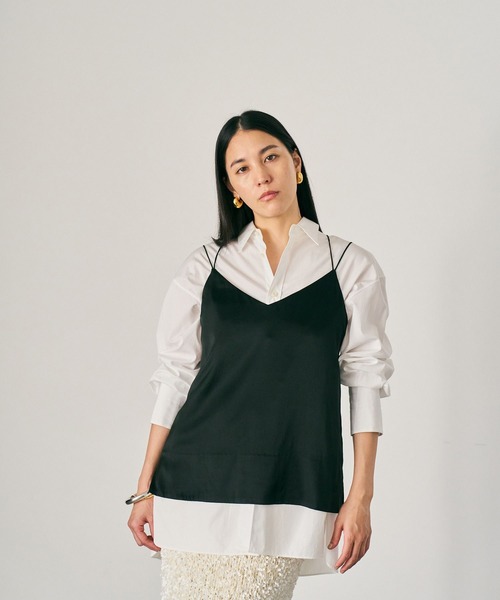 Chaos（カオス）の「Chaos(カオス)/ モーラキャミ（キャミソール・レディース・アイボリー/ブラック・FREE）」の11枚目の写真