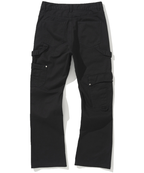 NOT4NERD(ノットフォーナード)の「Double Knee Carpenter Flare Fit Cotton Pants - Black(その他パンツ・レディース・その他・MEDIUM/LARGE/X-LARGE)」の3枚目の写真