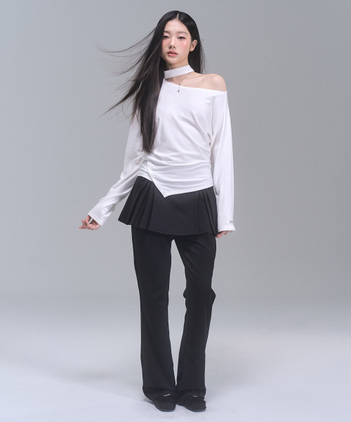 ZEROPLANET（ゼロプラネット）の「ダリンレイヤードブーツカットパンツ[ブラック]（スラックス・レディース・その他・SMALL/MEDIUM）」の5枚目の写真