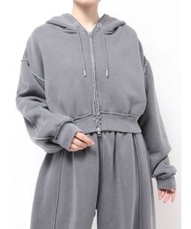 Ungrid（アングリッド）の「ダブルジップピグメントショートパーカー（パーカー）」