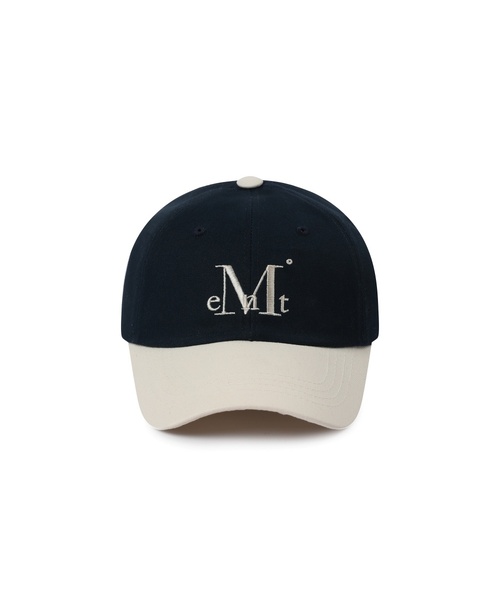 MUCENT（ムセント）の「シグネチャーツートン配色ボールキャップ (7カラー)（キャップ・レディース・ブラック/ブラウン/インディゴブルー/ネイビー・FREE）」の3枚目の写真