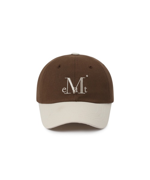 MUCENT（ムセント）の「シグネチャーツートン配色ボールキャップ (7カラー)（キャップ・レディース・ブラック/ブラウン/インディゴブルー/ネイビー・FREE）」の2枚目の写真