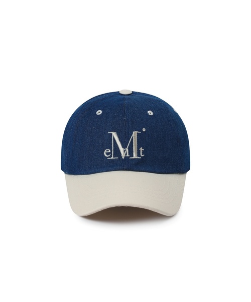 MUCENT（ムセント）の「シグネチャーツートン配色ボールキャップ (7カラー)（キャップ・レディース・ブラック/ブラウン/インディゴブルー/ネイビー・FREE）」の4枚目の写真