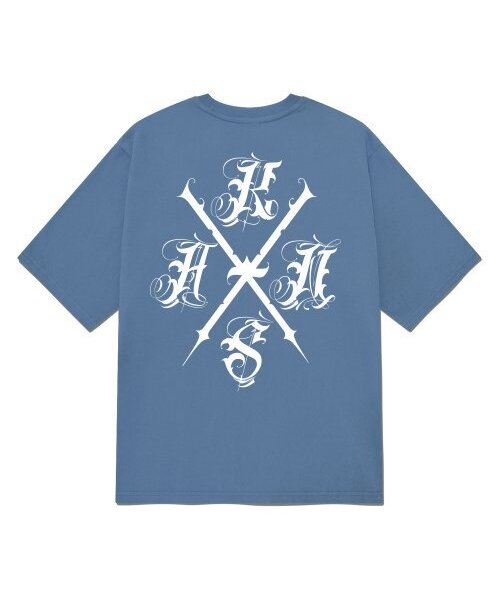 KAN6312(カン6312)の「KGTN0201 カンエックス 20番手 半袖Tシャツ ブルー(Tシャツ/カットソー・メンズ・その他・LARGE/MEDIUM/SMALL/X-LARGE)」の1枚目の写真