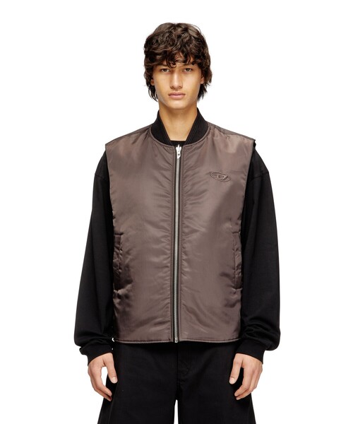 DIESEL（ディーゼル）の「メンズ ジップアップベスト W-TYPE-D1-SL（その他アウター・メンズ・ブラック・52/50/46/44/48）」の10枚目の写真