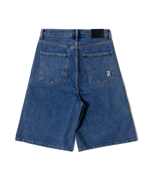 QT8 GARMENTS(キューティーエイトガーメント)の「LB Denim Wide Bermuda Shorts (Deep Blue)(その他パンツ・レディース・その他・MEDIUM/LARGE/X-LARGE)」の3枚目の写真