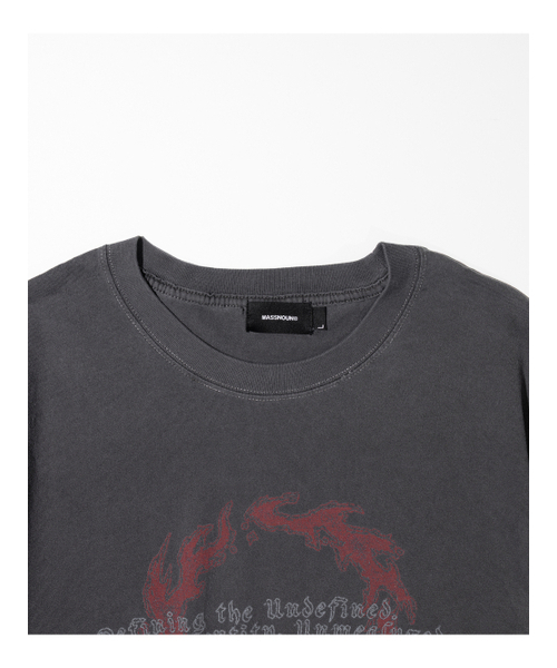 MASSNOUN(マスノウン)の「エターナルループピグメント半袖MSITS007-DG(Tシャツ/カットソー・レディース・その他・SMALL/LARGE/X-LARGE)」の3枚目の写真