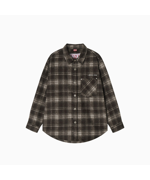 MENASOO(ミナス)の「MNS Classic Check Oversized Shirt Jacket_Brown(その他アウター・レディース・ブラウン・F)」の1枚目の写真