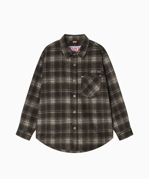 MENASOO(ミナス)の「MNS Classic Check Oversized Shirt Jacket_Brown(その他アウター・レディース・ブラウン・F)」の10枚目の写真