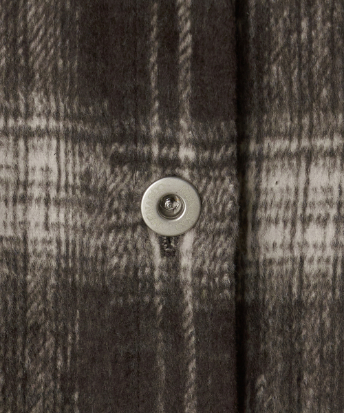 MENASOO(ミナス)の「MNS Classic Check Oversized Shirt Jacket_Brown(その他アウター・レディース・ブラウン・F)」の14枚目の写真