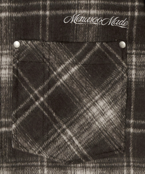 MENASOO(ミナス)の「MNS Classic Check Oversized Shirt Jacket_Brown(その他アウター・レディース・ブラウン・F)」の15枚目の写真
