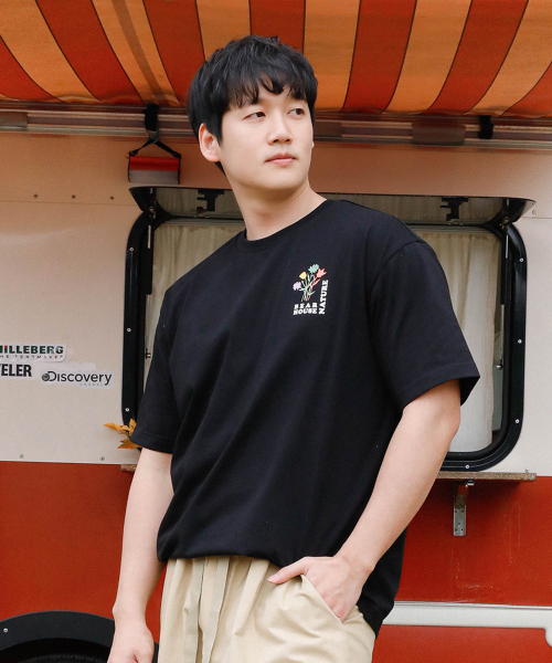 BEARHOUSE(ベアハウス)の「コートニーフラワーバック_BK(Tシャツ/カットソー・メンズ・その他・LARGE)」の1枚目の写真