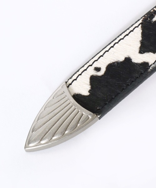 Lee（リー）の「Lee/リー Leather Western Belt/25mm 牛革 ウエスタンバックル ハラコ調 レザーベルト/レディース メンズ（ベルト・メンズ・ブラック/ブラウン・FREE）」の12枚目の写真