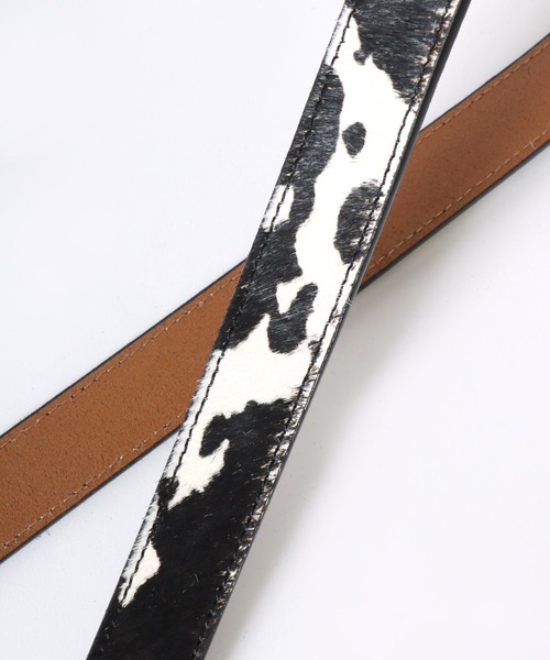 Lee（リー）の「Lee/リー Leather Western Belt/25mm 牛革 ウエスタンバックル ハラコ調 レザーベルト/レディース メンズ（ベルト・メンズ・ブラック/ブラウン・FREE）」の17枚目の写真