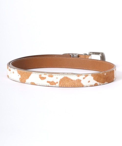 Lee（リー）の「Lee/リー Leather Western Belt/25mm 牛革 ウエスタンバックル ハラコ調 レザーベルト/レディース メンズ（ベルト・メンズ・ブラック/ブラウン・FREE）」の8枚目の写真