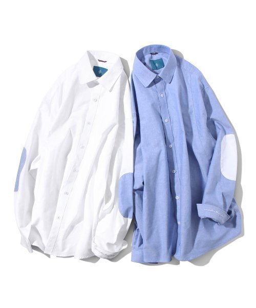 Diamond Layla(ダイアモンドレイラ)の「Elbow Patch Oxford Shirt S117 White(シャツ/ブラウス・レディース・その他・SMALL/MEDIUM/LARGE)」の2枚目の写真