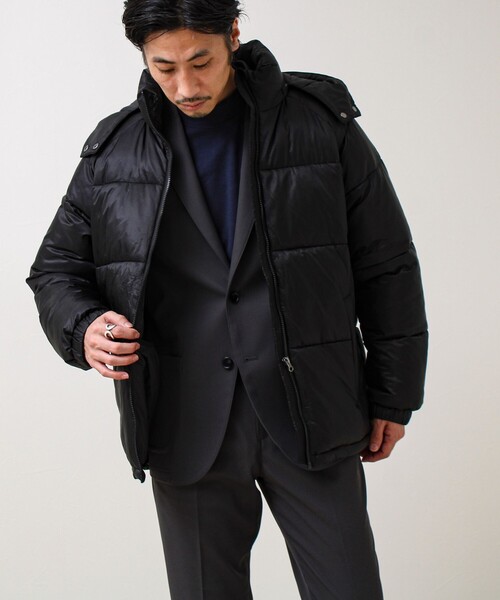 GLOSTER(グロスター)の「【フード脱着OK】シアーリップ 2WAY中綿パーカー(その他アウター・メンズ・ブラック/グリーン・L/M/XL)」の8枚目の写真