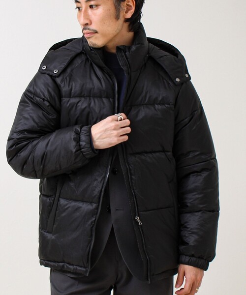 GLOSTER(グロスター)の「【フード脱着OK】シアーリップ 2WAY中綿パーカー(その他アウター・メンズ・ブラック/グリーン・L/M/XL)」の9枚目の写真