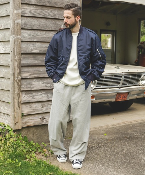 MR.OLIVE（ミスターオリーブ）の「【MR.OLIVE】MILITARY NYLON /L-2 FLIGHT JACKET（MA-1・メンズ・ネイビー/グリーン・M/S）」の4枚目の写真