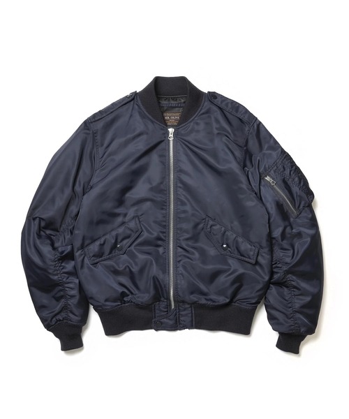 MR.OLIVE（ミスターオリーブ）の「【MR.OLIVE】MILITARY NYLON /L-2 FLIGHT JACKET（MA-1・メンズ・ネイビー/グリーン・M/S）」の5枚目の写真