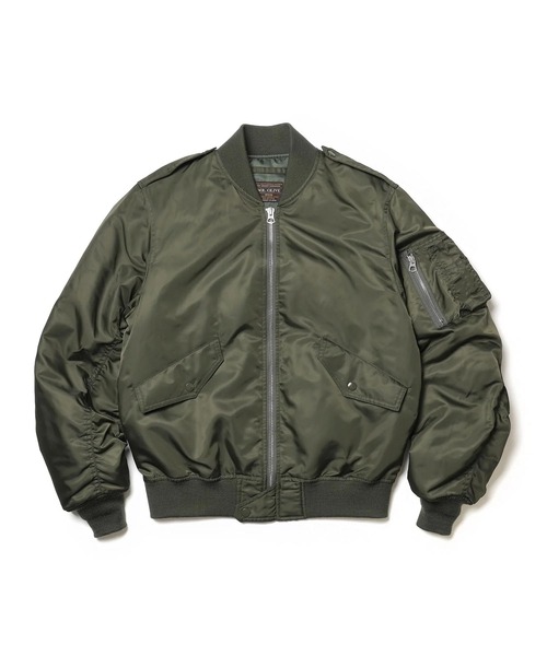 MR.OLIVE（ミスターオリーブ）の「【MR.OLIVE】MILITARY NYLON /L-2 FLIGHT JACKET（MA-1・メンズ・ネイビー/グリーン・M/S）」の6枚目の写真