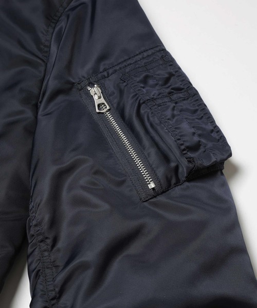 MR.OLIVE（ミスターオリーブ）の「【MR.OLIVE】MILITARY NYLON /L-2 FLIGHT JACKET（MA-1・メンズ・ネイビー/グリーン・M/S）」の9枚目の写真