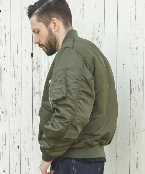 MR.OLIVE（ミスターオリーブ）の「【MR.OLIVE】MILITARY NYLON /L-2 FLIGHT JACKET（MA-1・メンズ・ネイビー/グリーン・M/S）」の13枚目の写真