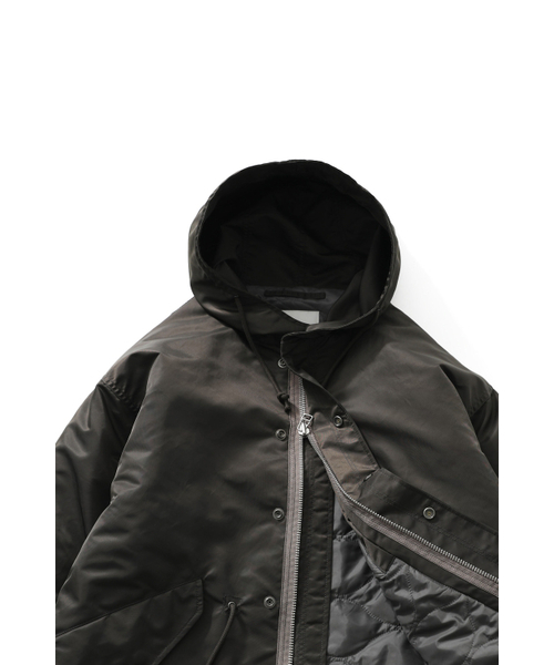HORLISUN(ホーリーサン)の「Atomic Nylon Hoodie Parka Khaki Brown(ナイロンジャケット・レディース・その他・MEDIUM/SMALL/LARGE)」の6枚目の写真