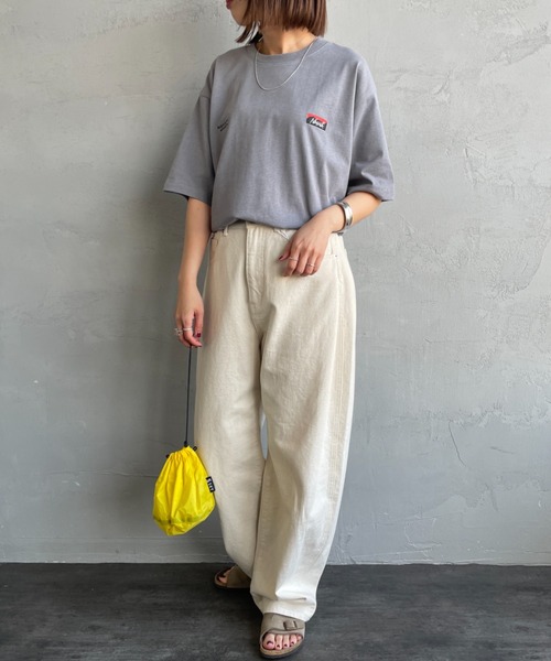 NANGA（ナンガ）の「【WEB先行予約】[NANGA/ナンガ] 別注 ブランドロゴ刺繍 ショートスリーブTシャツ（Tシャツ/カットソー・レディース・チャコール/ブラック/ホワイト・XL/L/M/S）」の13枚目の写真