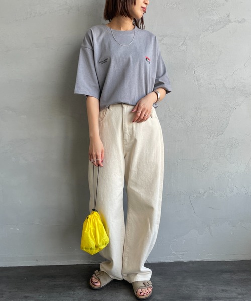 NANGA（ナンガ）の「【WEB先行予約】[NANGA/ナンガ] 別注 ブランドロゴ刺繍 ショートスリーブTシャツ（Tシャツ/カットソー・レディース・チャコール/ブラック/ホワイト・XL/L/M/S）」の16枚目の写真